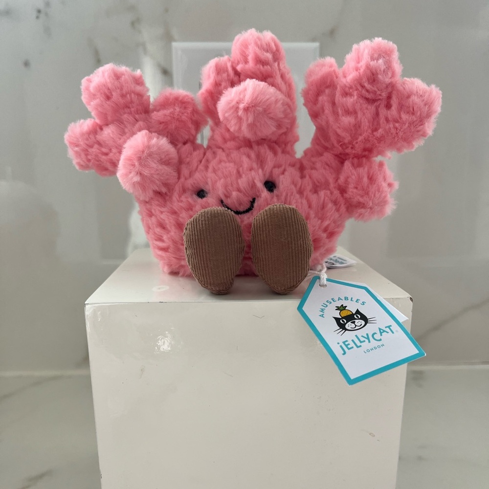 Jellycat BNWT Amuseables Coral